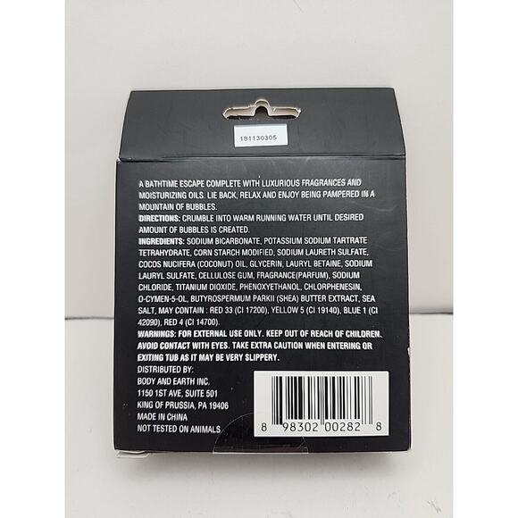 NEW Body & Earth Bubble Cake Bubble Bath Berry Bliss 2.8 oz Factory Sealed - Picture 2 of 6